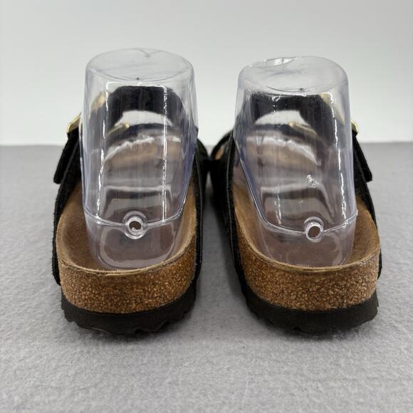 Birkenstock Arizona Sandals 37 US 6-6.5 Iridescent Snake Scale Black Two Strap - Picture 10 of 15